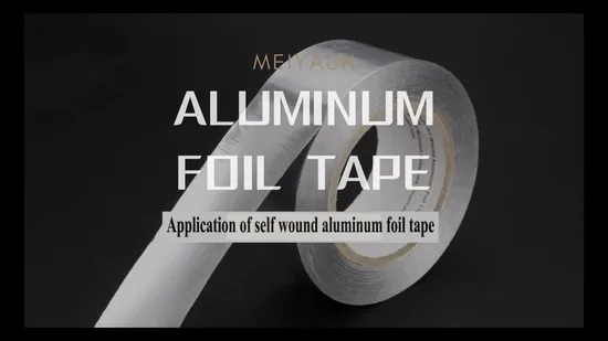 Aging Resistance Self Adhesive Insulation Sealing Pure Aluminum Alu Foil Duct Tape 